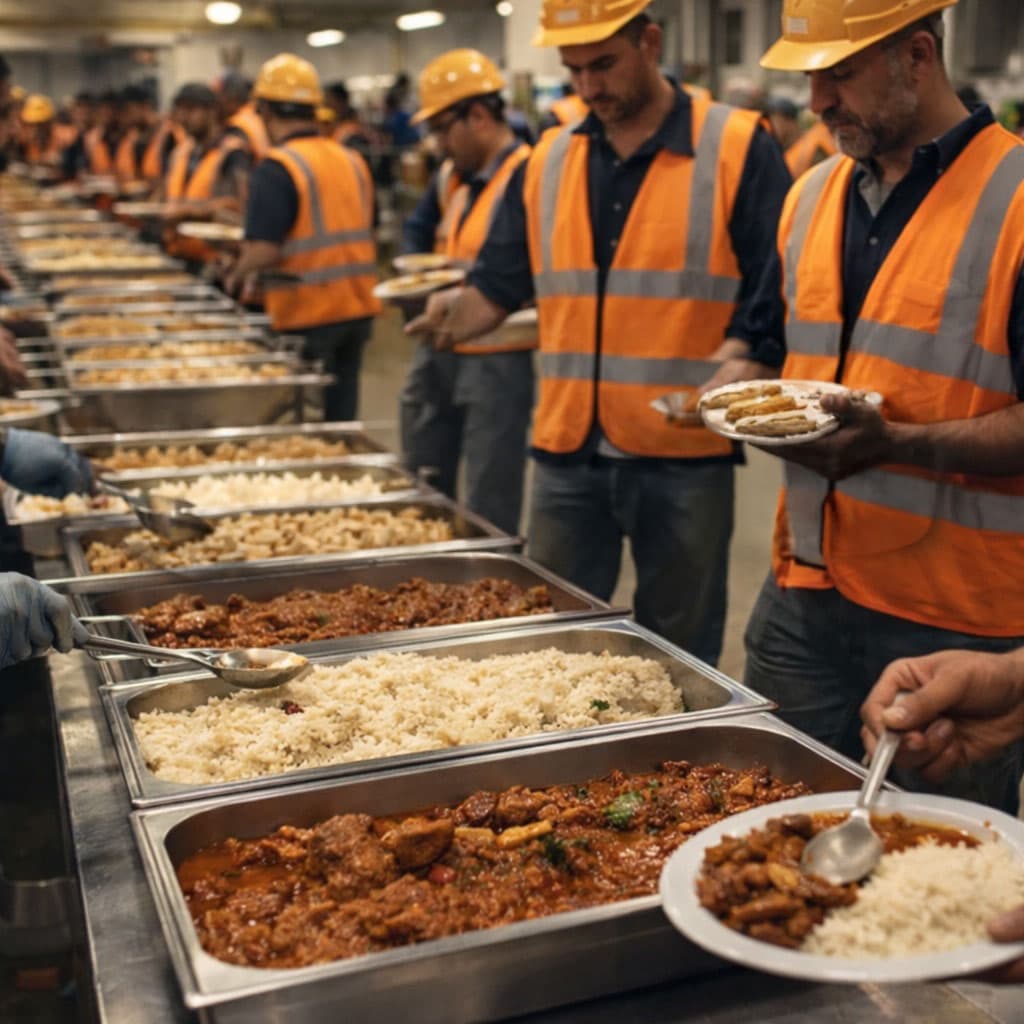 Mutfak ekibi çalışırken